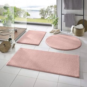 Ružové kúpeľňové predložky v súprave 3 ks 50x90 cm – Mila Home