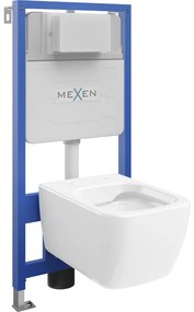 Mexen Fenix Slim, podomietkový modul a závesné WC Stella, biela, 6103368XX00