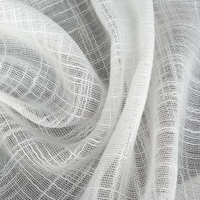 Dekorstudio Záves LIREN na dekoračných krúžkoch 140x250 cm - biely