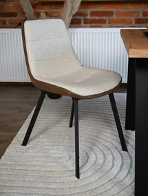 IDA Krémovo Hnedá (látka Monza 90 / Preston 22) - MODERNÁ ČALÚNENÁ STOLIČKA DO OBÝVAČKY/JEDÁLNE LOFT