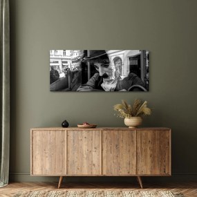 Obraz - Charles Chaplin v Prahe (120x50 cm)