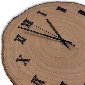 Nástenné hodiny z prierezu kmeňa | KORO: Amber - 3072 26-29 cm 4812-115559 KOR005