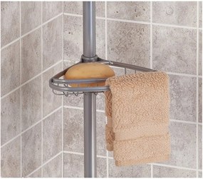 Rohová kúpeľňová teleskopická polička InterDesign York