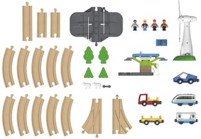 Playtive Drevená železnica (obnoviteľné zdroje energie)  (100367608)
