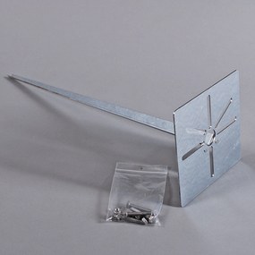 Vonkajšia lampa 70 cm hrdzavohnedá so zemným hrotom a káblovou objímkou - Denmark