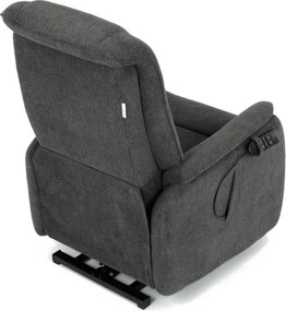 Polohovacie kreslo sivé, elektrické TV-L8963 GREY2