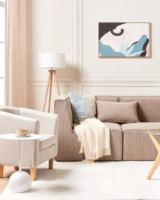 Stojaca lampa biela NITRA Beliani