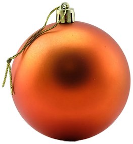 DECOLED Plastové koule, prům. 8 cm, měděná, 12x lesklá, 12x matná