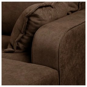 Tmavohnedá rohová pohovka (pravý roh) Beata - Ropez