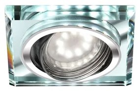 CLX Stropné LED podhľadové osvetlenie FALLIY, 1xGU10 50W + LED 3W, studená biela, 9x9cm, biele