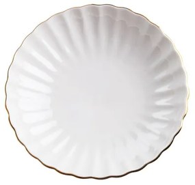 Hlboký tanier MELIDA so zlatým obvodom 710995