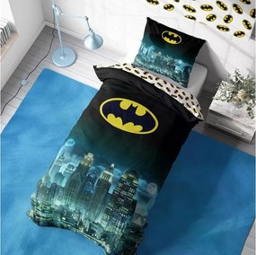 Carbotex Bavlnené obliečky 140x200 + 70x90 cm -  Batman "Nočný Gotham"