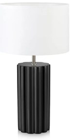 Čierna stolová lampa Markslöjd Column, výška 44 cm