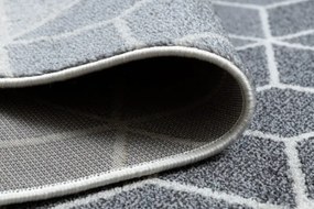 Koberec HEOS 78590 krém / strieborný / antracit CUBE KOCKA