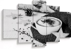Obraz - Zimné cappuccino (150x105 cm)