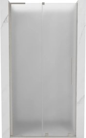 Mexen Velar L, posuvné sprchové dvere do otvoru 100 cm, 8mm sklo námraza, brúsená oceľ, 871-100-003-31-97