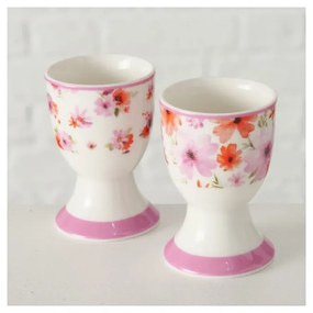 Súprava 2 stojanov na vajíčka z kostného porcelánu Boltze Rosella