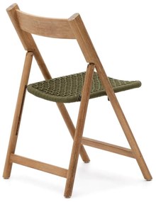 Záhradná skladacia stolička dara zelená MUZZA
