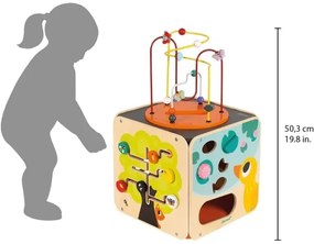 Janod - Interaktívna kocka s labyrintom MULTI ACTIVITY
