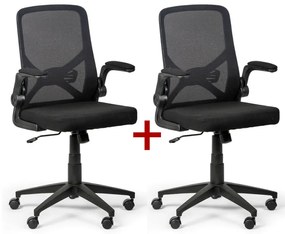 Kancelárska stolička FLEXI 1+1 ZADARMO, čierna