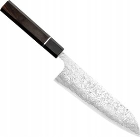 Takeshi Saji Me Ručne kovaný R-2 Diamond Japonský kuchynský nôž Santoku 18 cm