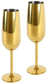 ECHTWERK Poháre na sekt/šampanské (2 kusy, zlatá) (100332390)
