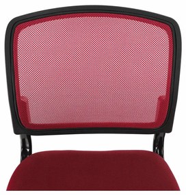 Tempo Kondela Otočná stolička, tmavočervená/čierna, RAMIZA
