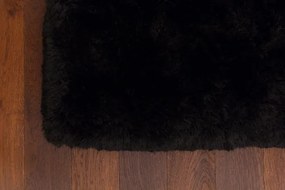 Koberec Plush Shaggy čierny