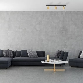 LED Bodové svietidlo TUNE 3xGU10/4,8W/230V zlatá/čierna