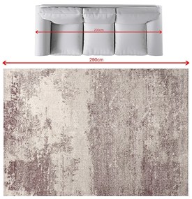 Koberec Softness silver/claret 200x290cm