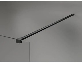 Mexen Kioto-X, sprchová zástena 130 x 200 cm, 10mm číre sklo, čierny profil, 800-130-101-70-00-X
