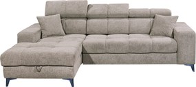 XXXLutz ROHOVÁ SEDAČKA, textil, sivohnedá MID.YOU - Sedačky - 002220047407