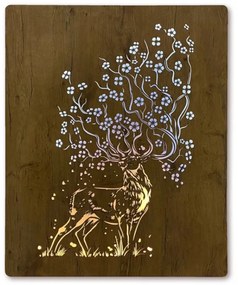 Led obraz Jeleň a sakura