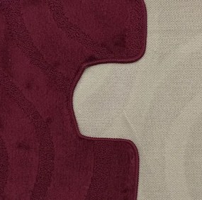 Sada kúpeľňových koberčekov Montana Symphony Aubergine