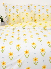 Bavlnené obliečky Renforcé - Narcis bieložlté