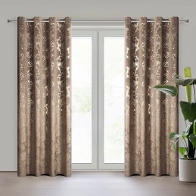 ZATEMŇOVACÍ ZÁVES NA KRÚŽKOCH RAJA 140X250 CM VZOROVANÁ