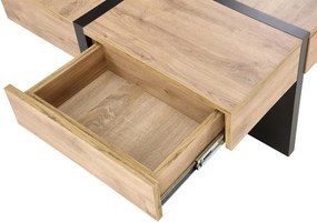Konferenčný stolík Shanell 80 (dub craft + čierna). Vlastná spoľahlivá doprava až k Vám domov. 1092459
