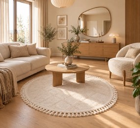 Koberec Berber 6803 IVORY-K rozmery koberec: 133x133 cm