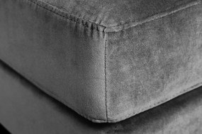 Taburetka Velvet Cozy 80cm grey velvet