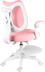 Detská rastúca stolička Neoseat JUNI 022 — látka, prateľný poťah, ružová