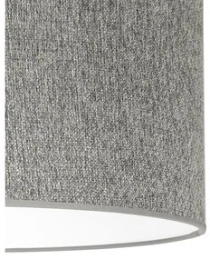 Duolla - Luster na lanku ROLLER ECO RECYCLING 1xE27/15W/230V pr. 45 cm šedá