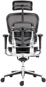 Kancelárska ergonomická stolička ERGOHUMAN — sieť, čierna, nosnosť 150 kg