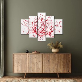 Obraz technikou Drippingu (150x105 cm)
