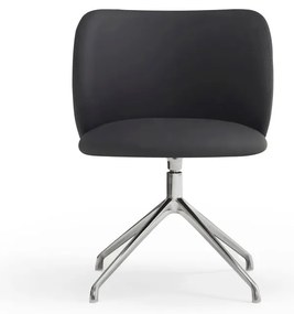 Čierne čalúnené jedálenské kreslo Mogi – Teulat