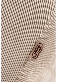 Biele zamatové kreslo Vince – Dutchbone