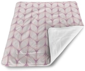 Sablio Deka pre bábätko Bledoružové pletenie - 90x120 cm
