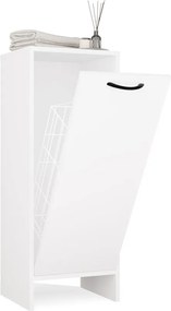 Spodná kúpeľňová skrinka s košom na bielizeň Nina 35 cm biela