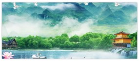 Obraz - Snová krajina (120x50 cm)