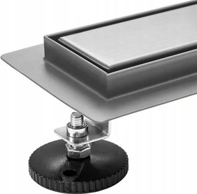 Rea Neox Pro, odtokový sprchový žľab 60 cm, brúsená oceľ, REA-G5807