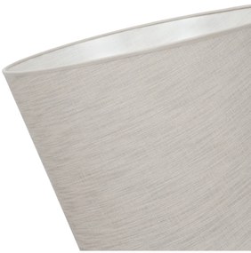 Závesné svietidlo Len, 1x svetlobéžové textilné tienidlo, (fi 38 cm), w